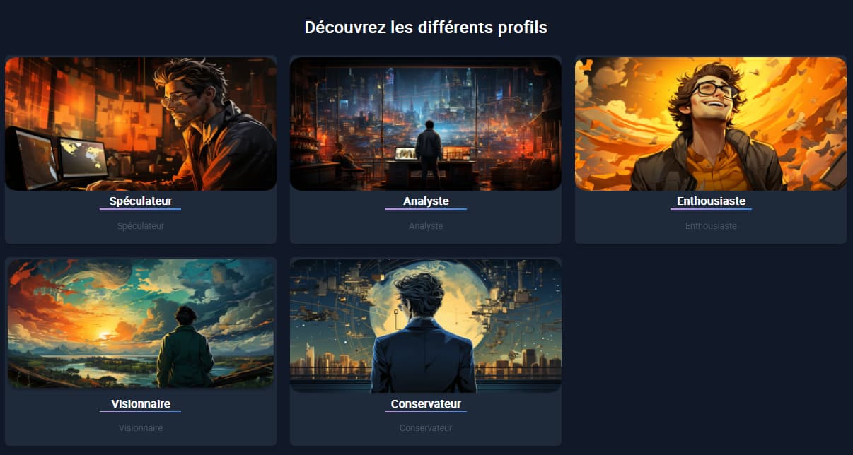 Profil investisseur - analyse avancée crypto