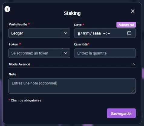 Crypto staking