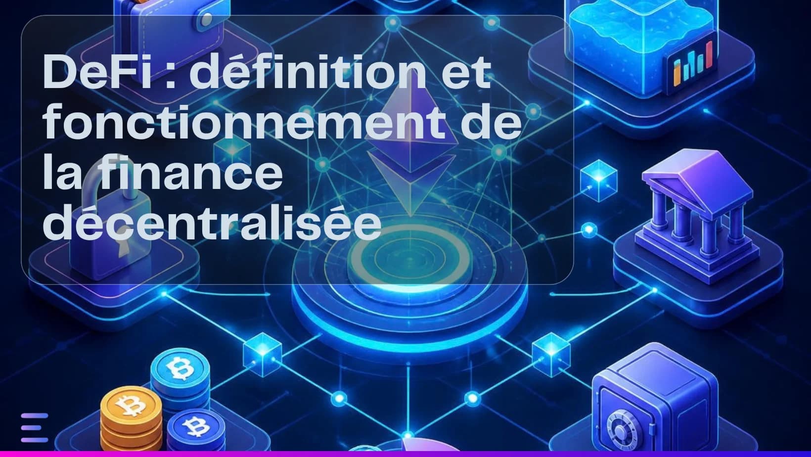 Image de couverture : DeFi : définition et fonctionnement de la finance décentralisée - Article Exceefy