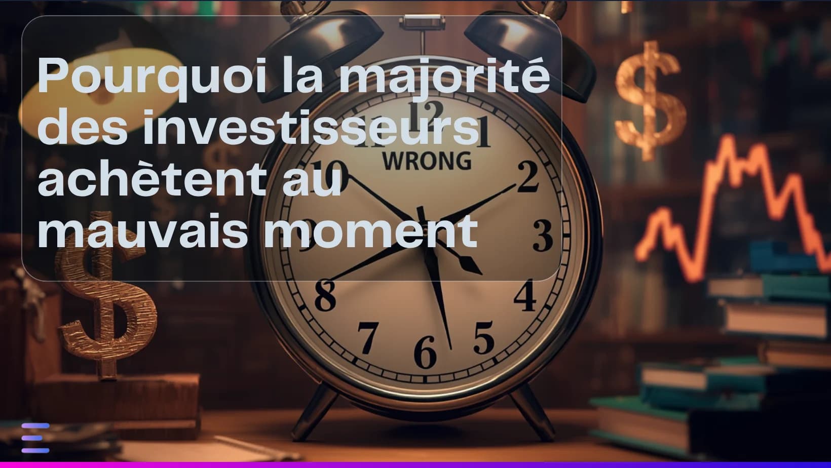 Image de couverture : Pourquoi la majorité des investisseurs achètent au mauvais moment - Article Exceefy