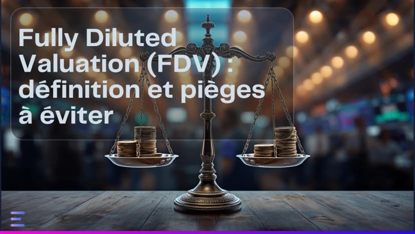 Image de l'article : Fully Diluted Valuation (FDV) : définition et pièges à éviter Illustration de l'article Fully Diluted Valuation (FDV) : définition et pièges à éviter sur Exceefy